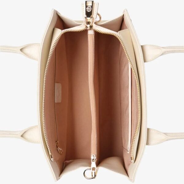 17_刺繍_レザー_ホワイト_通勤_ハンドバッグ_スカーフ付き_オーキッド 17_Embroidery_Leather_White_Commuting_Handbag_Orchid_with_Scarf