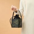1_Xiangyunsha_Silk_Black_Bamboo_Print_Mini_Cube_Bucket_Bag_LD170613
