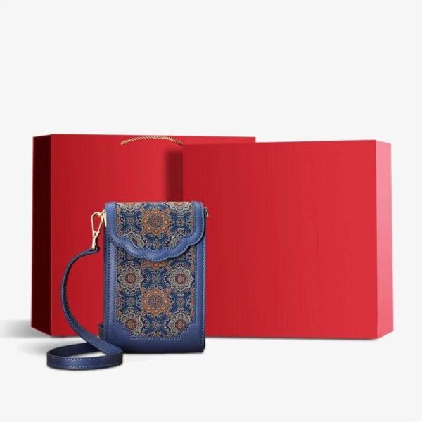 BrocadeJacquardLeatherIntricatePhoneBagWalletJD240043_22 BrocadeJacquardLeatherIntricatePhoneBagWalletJD240043_22