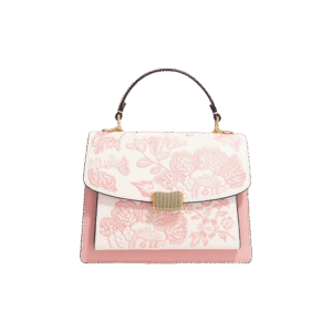 Embroidery Leather Peony Clutch Bag New Chinese Style Handbag