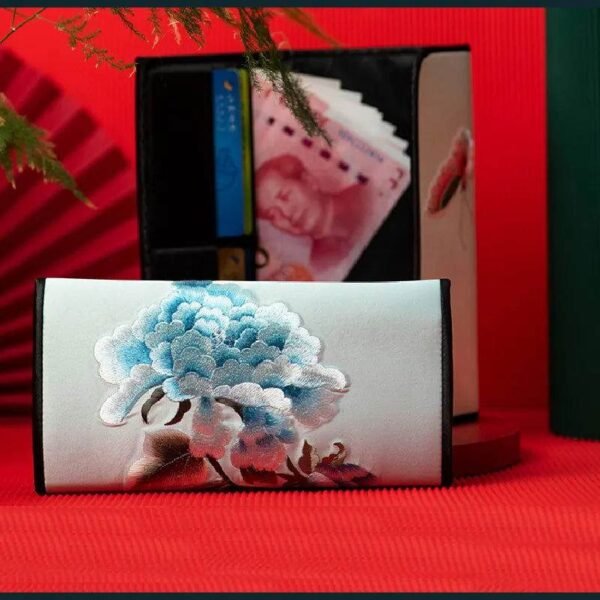 Chinese_Handcraft_Embroidery_Floral_Slim_Handheld_Wallet_-_SinoCultural-2467398 Chinese_Handcraft_Embroidery_Floral_Slim_Handheld_Wallet_-_SinoCultural-2467398