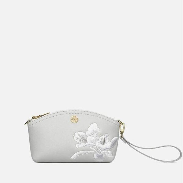 刺繍_レザー_グレー_椿_レディースハンドバッグ_財布_-_中文-2473234 Embroidery_Leather_Grey_Camellia_Women_Handbag_Wallet_-_SinoCultural-2473234