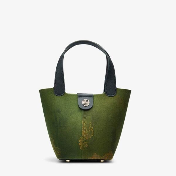 香り_雲_シルク_ダークグリーン_バケツバッグ_-_西濃文化-2478628 Fragrant_Cloud_Silk_Dark_Green_Bucket_Bag_-_SinoCultural-2478628