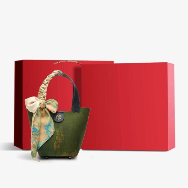 香り_雲_シルク_ダークグリーン_バケツバッグ_-_中文-2478645 Fragrant_Cloud_Silk_Dark_Green_Bucket_Bag_-_SinoCultural-2478645