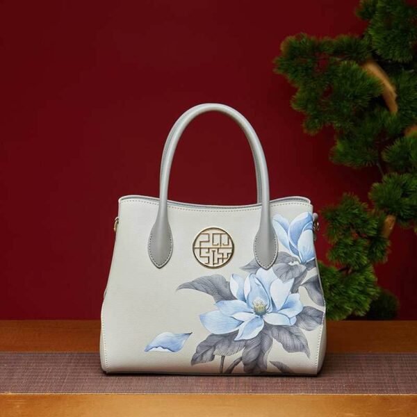 レザー_ガーデニア_フローラル_レディース_ハンドバッグ_中文2480969 Leather_Gardenia_Floral_Women_s_Handbag_-_SinoCultural-2480969