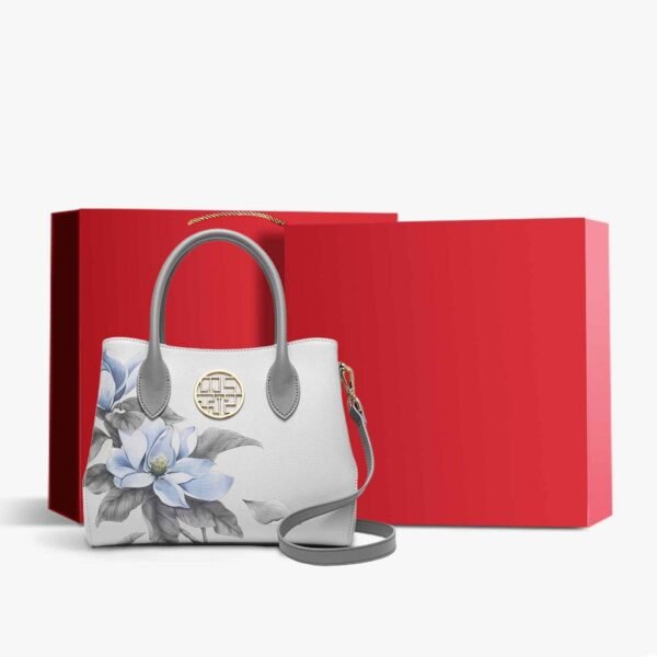 レザー_ガーデニア_フローラル_レディース_ハンドバッグ_中文2481005 Leather_Gardenia_Floral_Women_s_Handbag_-_SinoCultural-2481005