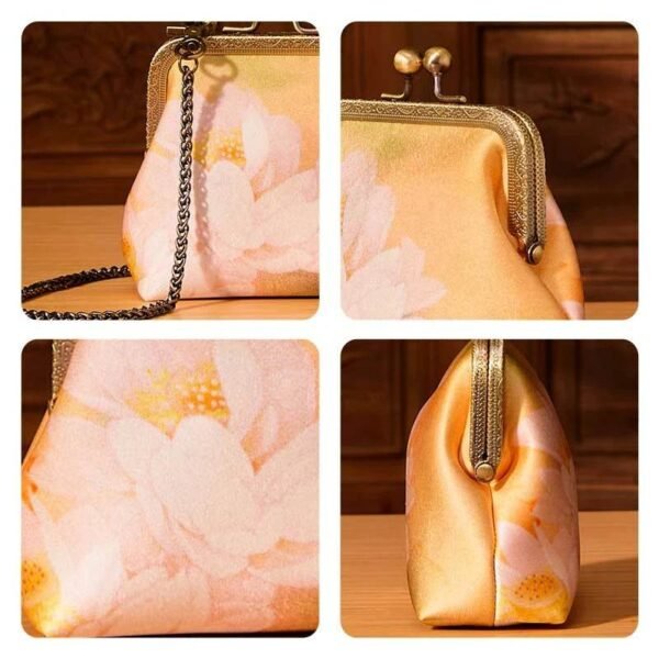 MulberrySilkRetroGoldMiniCoinPurseWalletLotusLD570602G_6 MulberrySilkRetroGoldMiniCoinPurseWalletLotusLD570602G_6
