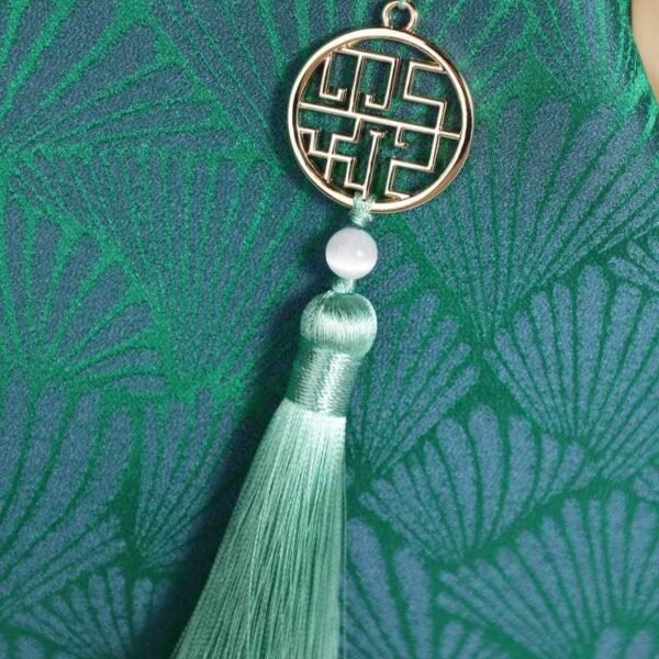 マルベリー_シルク_グリーン_パイン_リーフ_ヴィンテージ_キス_ロック_クラスプ_バッグ_-_SinoCultural-2481635 Mulberry_Silk_Green_Pine_Leaf_Vintage_Kiss_Lock_Clasp_Bag_-_SinoCultural-2481635