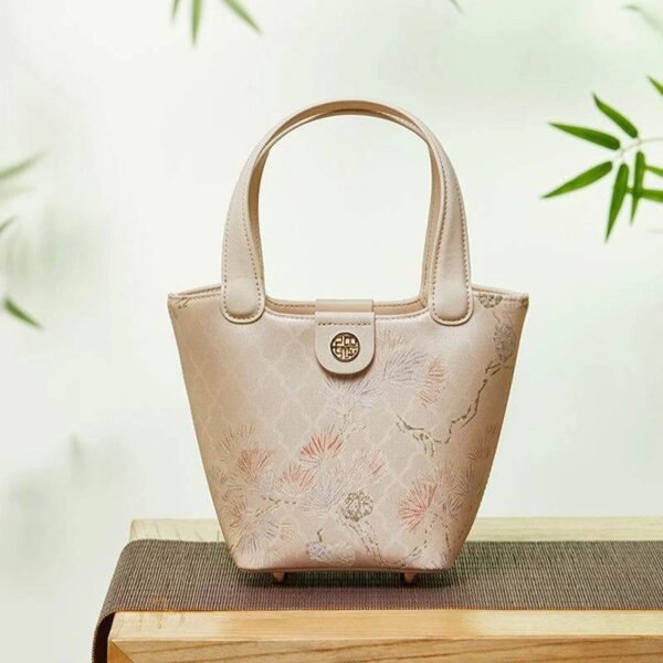 マルベリー_シルク_レザー_絶妙_ジャカード_バスケットバッグ_-_中文化-2481737 Mulberry_Silk_Leather_Exquisite_Jacquard_Basket_Bag_-_SinoCultural-2481737