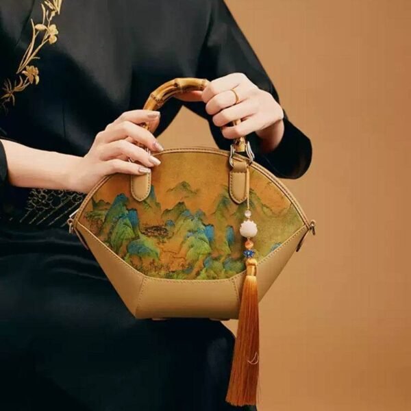 O1C_Chinese_Painting_Xiangyunsha_Silk_Tote_Bag_Designer_Handbag O1C_Chinese_Painting_Xiangyunsha_Silk_Tote_Bag_Designer_Handbag