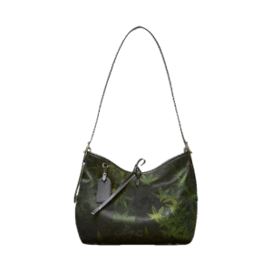 Xiangyunsha Silk Large-Capacity Green Tote Bag