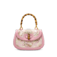 Song-Brocade-Pink-Mulberry-Silk-Handbag-Bamboo-Handle-Front-View