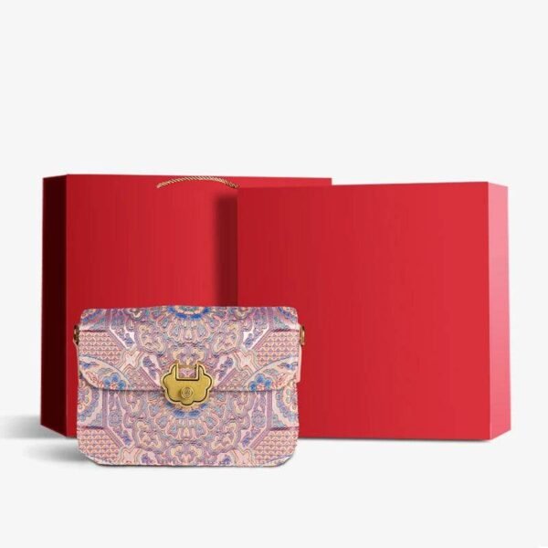 曲_ブロケード_レザー_高級_クラッチバッグ_W2144-2_2 Song_Brocade_Leather_Luxurious_Clutch_Handbag_W2144-2_2
