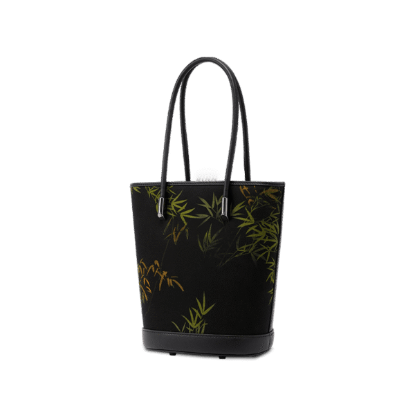 Xiangyunsha_Silk_Bamboo_Print_Crossbody_Bucket_Bag_P110608_F110608 Xiangyunsha_Silk_Bamboo_Print_Crossbody_Bucket_Bag_P110608_F110608