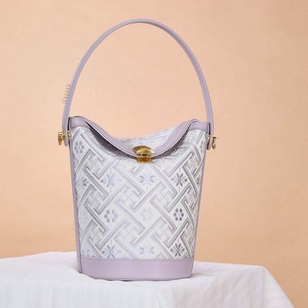 ZhuangBrocadeLeatherBucketCrossbodyBagRomanticPurpleFJ120768_3 ZhuangBrocadeLeatherBucketCrossbodyBagRomanticPurpleFJ120768_3