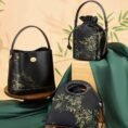 e_Xiangyunsha_Silk_Black_Bamboo_Print_Mini_Cube_Bucket_Bag_LD170613