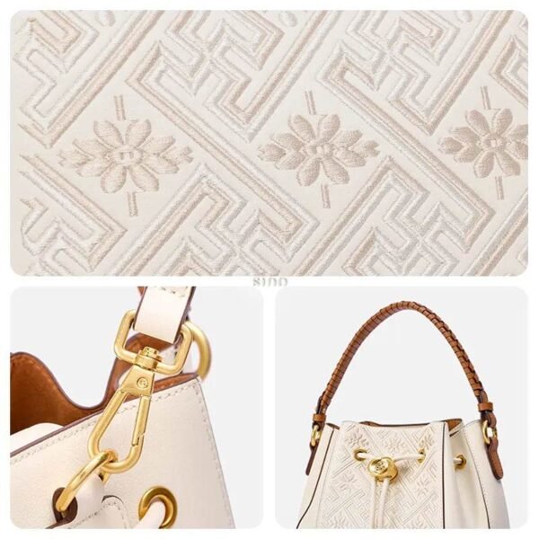 wanjパターン刺繍レザーコンバーチブルリュックトートディテールパターンロックストラップ wanj-pattern-embroidered-leather-convertible-backpack-tote-detail-pattern-lock-strap